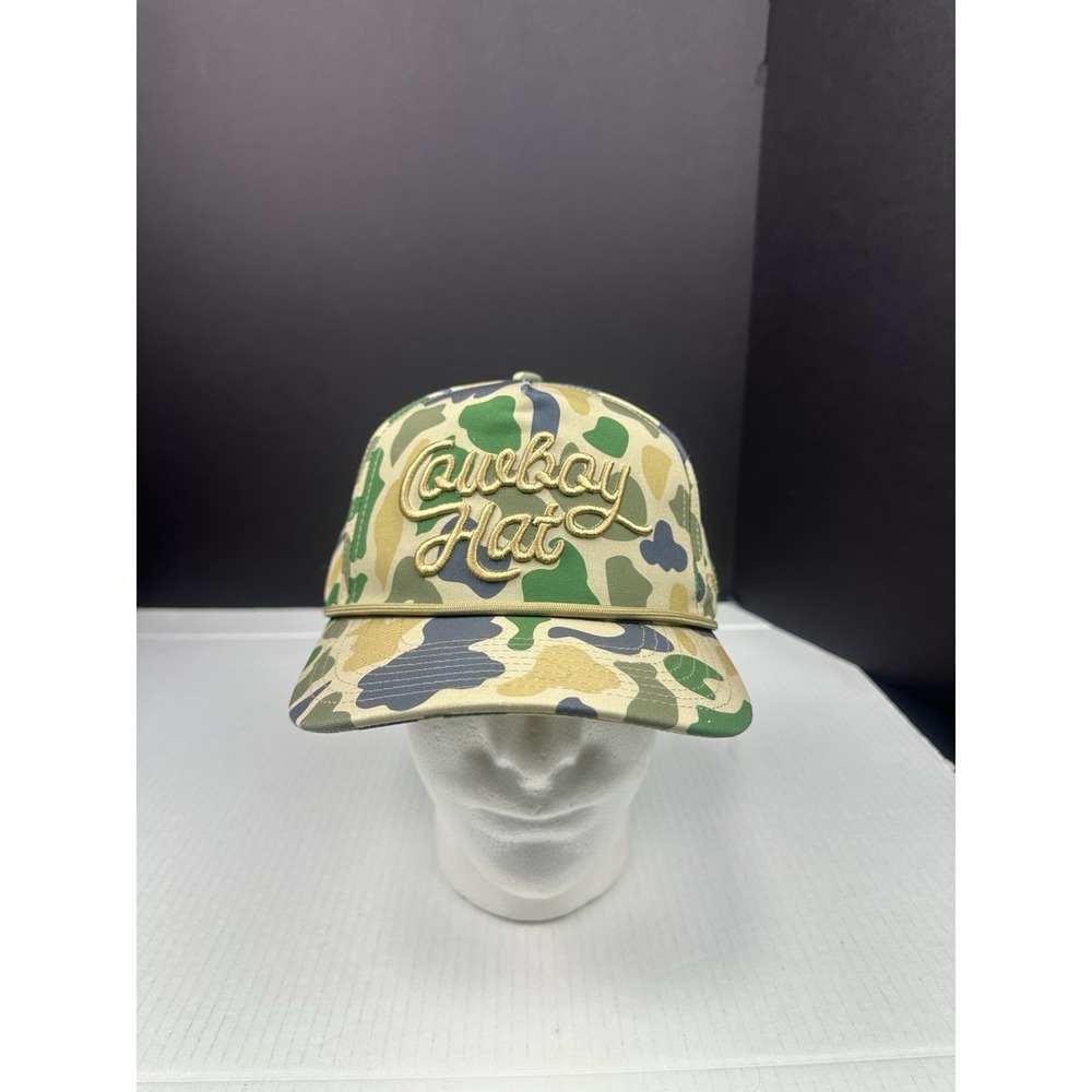 Cowboy Revolution Camo"Cowboy Hat" 6 Panel Trucker Hat Camo SnapBack - Picture 2 of 6